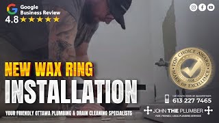 Cleaning a Toilet Flange and Installing New Wax Ring [upl. by Manlove]