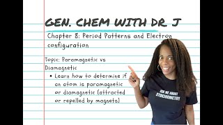 Paramagnetic vs Diamagnetic  Gen Chem with Dr J [upl. by Ojahtnamas899]