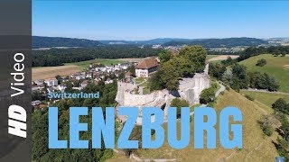 Lenzburg  Schloss  Medieval Old Town  Drone View Castle  DJI Phantom 4  DJI Osmo [upl. by Gowrie802]