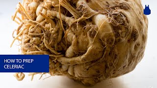 How To Prep Celeriac Celery Root [upl. by Urbanus]