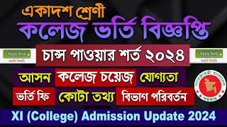 College XI Admission 202425 HSC Admission seats abilityfeechoiceQuota circular [upl. by Acirem677]