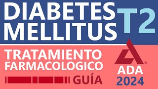 Tratamiento diabetes mellitus tipo 2  Guía ADA 2024 [upl. by Kraul]