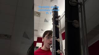 Randomly playing contrabass clarinet Pt 2 music contrabass clarinet [upl. by Drida]