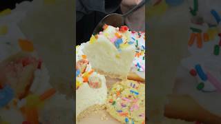 Cake Batter Cream Cake Cookie 😋 asmr mukbang sweet shorts [upl. by Donoho151]