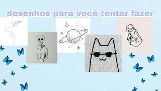 desenhos simples para você tentar fazer [upl. by Chemosh]