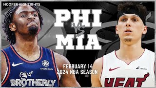 Philadelphia 76ers vs Miami Heat Full Game Highlights  Feb 9  2024 NBA Season [upl. by Stricklan765]