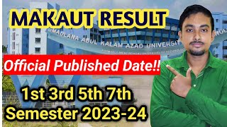 MAKAUT amp All College University Odd Semester Result Published Date  Official Update [upl. by Mikal]