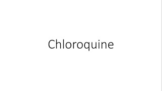 Cholorquine  Pharmacology [upl. by Arihaz106]