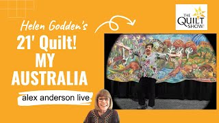 Alex Anderson LIVE  A 21 Quilt  My Australia by Helen Godden [upl. by Greyso]