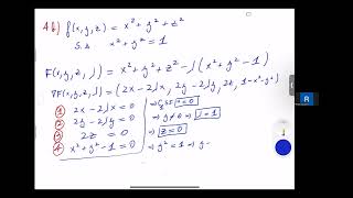 Máximos y Mínimos Absoluto Caso con tres variables Multiplicadores de Lagrange [upl. by Spillihp]