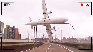 Most Terrifying Plane Crashes Caught On Camera [upl. by Tamera]