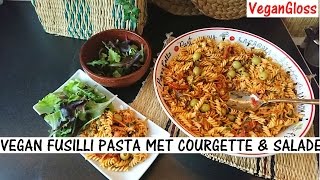 VEGAN FUSILLI PASTA MET COURGETTE [upl. by Annawaj360]