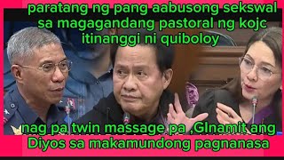 SENATE INVESTIGATION OF ILLEGAL ACTIVITIES 0F THE SO CALLED APPOINTED quotSON OF GOD quot PASTOR QUIBOLOY [upl. by Abbye]