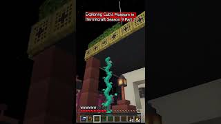 Exploring Cubfans Hermitcraft Museum on Hermitcraft Season 9 World Tour minecraft shorts [upl. by Bej]