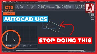 AutoCAD UCS  How to rotate your drawing and everything else you need to know 2D [upl. by Fechter329]