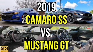 ULTIMATE V8 MUSCLE  2019 Chevy Camaro SS vs 2019 Ford Mustang GT Comparison [upl. by Leon]