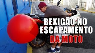 ENCHENDO BEXIGÃO NO ESCAPAMENTO DA MOTO [upl. by Newg]