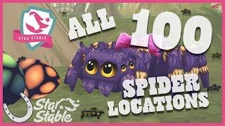 Star Stable Online ALL 100 Spider Locations 🐴 Star Stable Spider Locations [upl. by Joela]