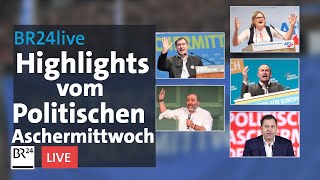 Politischer Aschermittwoch Die Höhepunkte  BR24live [upl. by Nayllij654]