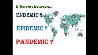 Difference between endemic epidemic and pandemic Bio Beats [upl. by Artenahs]