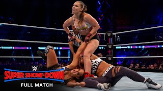 FULL MATCH  Ronda Rousey amp The Bella Twins vs The Riott Squad WWE Super ShowDown 2018 [upl. by Anazraf]