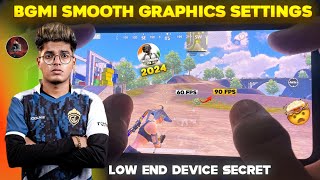 BGMI SMOOTH GRAPHICS SETTINGS ⁉️  HOW TO FIX LAG IN BGMI  BGMI LAG FIX TIPS AND TRICKS 2024 🔥 [upl. by Fawcette]