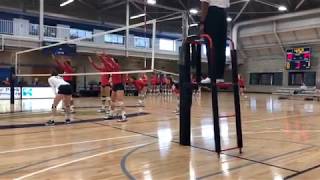 Clarion University vs Shippensburg Volleyball Game [upl. by Hairahs]