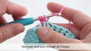 Crochet  Half Double Crochet left handed [upl. by Natsud]