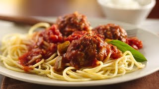 Raos Mushroom and Sausage Marinara Sauce with Raos Spaghetti Pasta [upl. by Aelak]