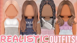 ROBLOX REALISTIC OUTFITS WITH CODES  LINKS  BLOXBURG BROOKHAVEN BERRY AVENUE [upl. by Earezed]