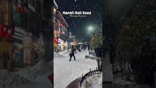 Heavy Snowfall❄️☃️❄️ in Manali 2024 manalidiaries manalisnowfall adventure snowfall2024 travel [upl. by Ahsinnek]