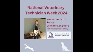 National Veterinary Technician Week 2024  Meet Jennifer [upl. by Drahnreb]