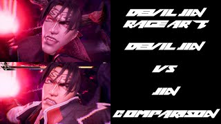 Tekken 8  Devil Jin Rage Art Comparison4K [upl. by Nabi]