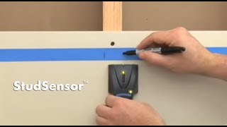 How to Use a Zircon StudSensor Stud Finder to Find Wall Studs [upl. by Tam]