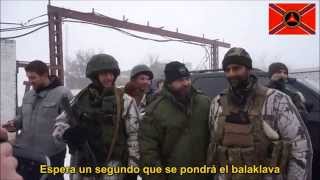 Voluntarios españoles en la Brigada quotPrizrakquot de las Fuerzas Armadas de Novorossia SubCastellano [upl. by Warga]