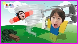 Family Game Night Lets Play Roblox Survive The Tornado with Ryans Family Review [upl. by Ahsienak167]