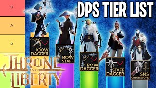 Throne and Liberty DPS Tier List  What are the Highest DAMAGE Builds [upl. by Mateya]