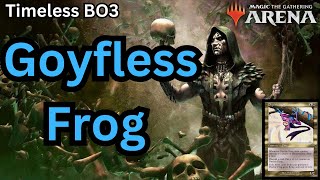 Deathrite Shaman Better than Nethergoyf in UB Psychic Frog Tempo Timeless BO3 Ranked  Magic Arena [upl. by Bonny]