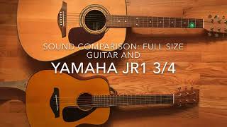 Yamaha JR1 34 Guitar vs Full size Guitar offgridtv [upl. by Brunn]