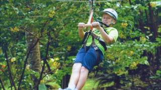 Rain Forest Zip Line Adventures in St Lucia [upl. by Buyse]