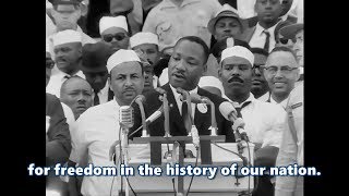 I Have a Dream speech by Martin Luther King Jr HD subtitled [upl. by Buskus]