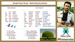 1 Simple Past Tense Basit Geçmiş Zaman [upl. by Hulbert]