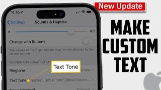 How to Create Custom Text Tone on iPhone 2024  How to make CUSTOM Text Tones iphoneiPad [upl. by Inalej843]