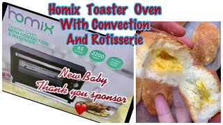 Homix Toaster Oven With Convection and Rotisserie  SACO KSA [upl. by Ahsiad]