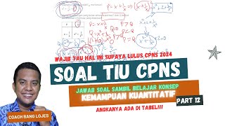 Sering Muncul Diujian Inilah Soal TIU CPNS 2024 Hitung Cepat Kemampuan Kuantitatif Part 12 🚀 [upl. by Denna]