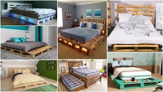 Pallet Bed  30 Beds Made Out Of Waste Wooden Pallets [upl. by Montanez225]