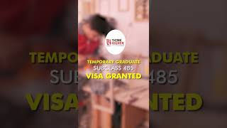 Received Subclass 485 Successful Visa Grant  Think Higher Consultants [upl. by Razal]