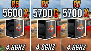 Ryzen 5 5600X vs Ryzen 7 5700G vs Ryzen 7 5700X [upl. by Aerdnas]