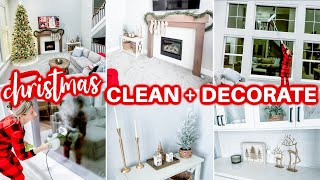 NEW CHRISTMAS CLEAN  DECORATE WITH ME🎄  CHRISTMAS DECORATING IDEAS 2023  CLEANING MOTIVATION [upl. by Ahsiya]