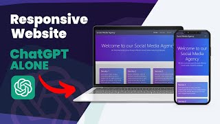 how to create Mobile Responsive Website using ChatGPT AI  CSS and HTML [upl. by Ynatil625]